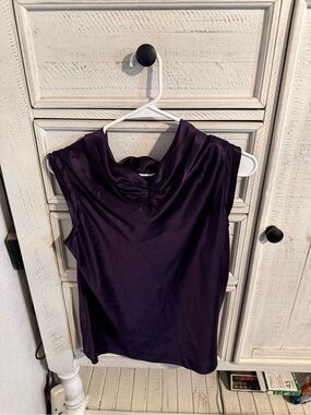 Banana Republic Sleeveless Cowl Neck Camisole - Plum